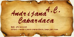Andrijana Capardača vizit kartica